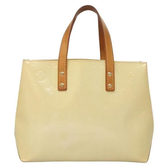 LOUIS VUITTON Monogram Vernis Reade PM Hand Bag Perle M91336 - Picture 2 of 13